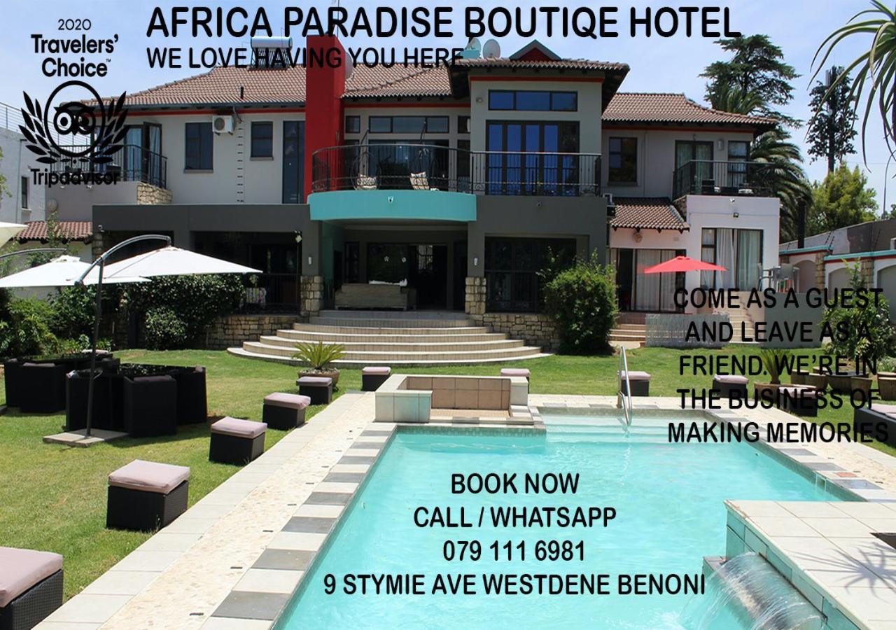 Africa Paradise - Or Tambo Airport Boutique Hotel Бенони Екстериор снимка
